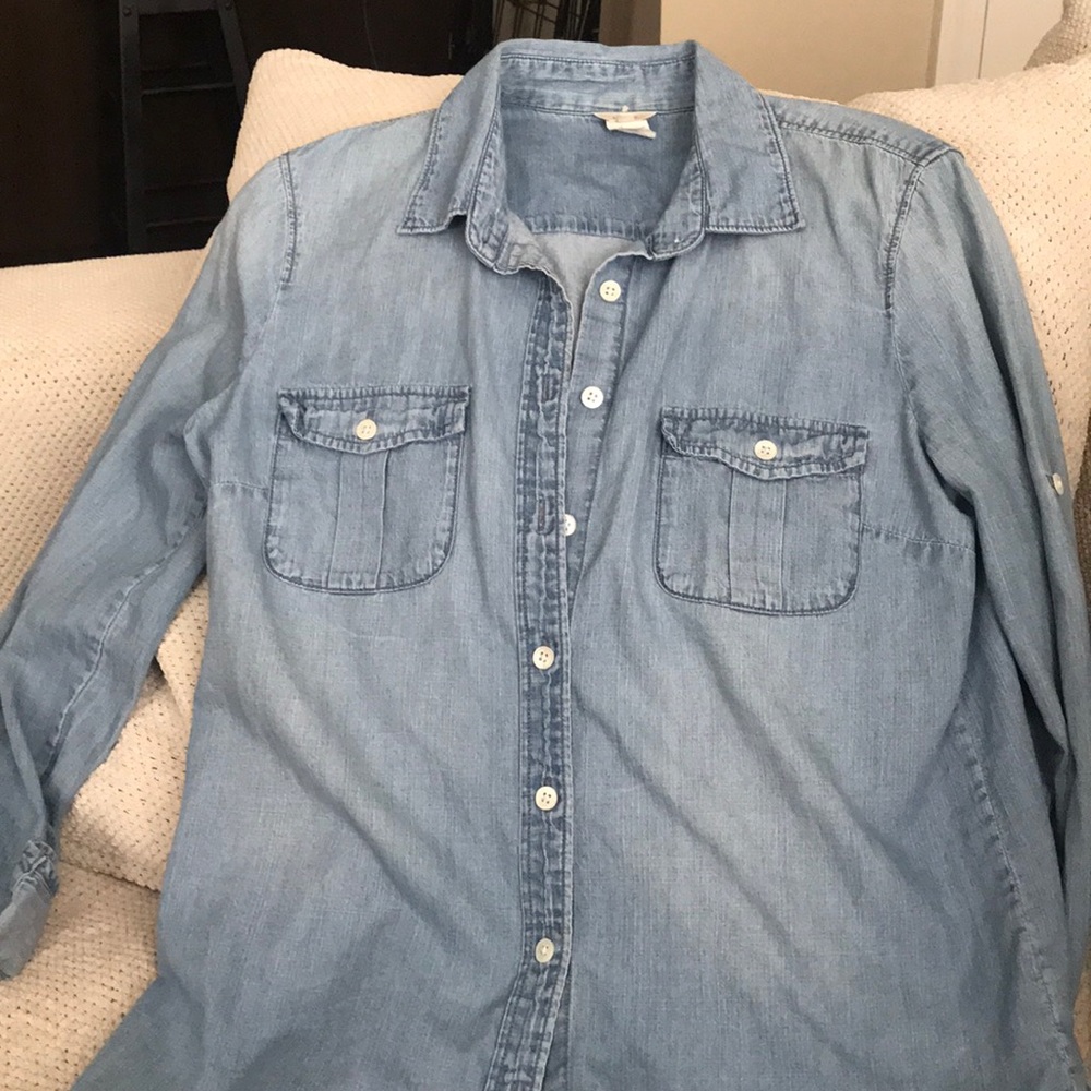 JCREW DENIM BUTTON DOWN SHIRT